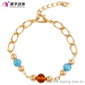 74283 Xuping top vendendo pulseira banhada a ouro com cordão de plástico elegante